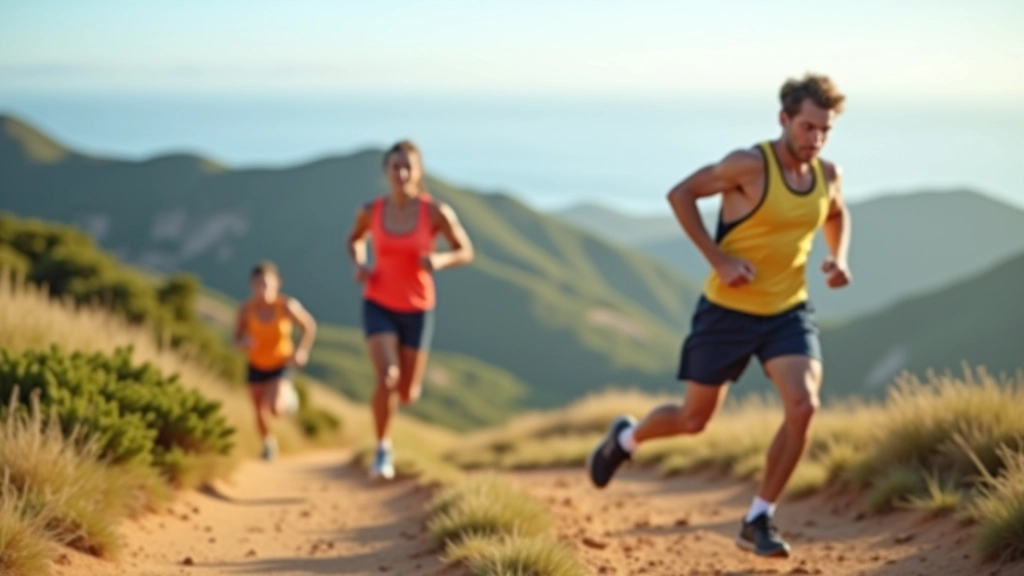 Atletas treinando em ambiente exterior português